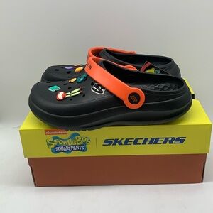 Skechers Women Foamies Black/Orange Size 6